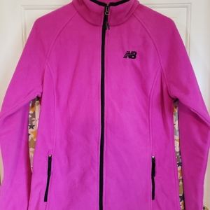 New balance fleece jacket hot pink Medium